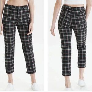 American Eagle Outfitters Size 4 Pants Plaid Super High Rise Skinny Trousers